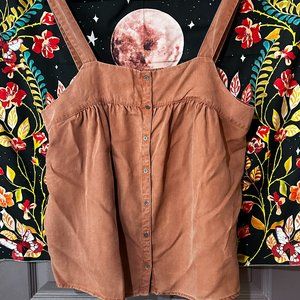 Old Navy XL Tencel Button-up Tank Shirt